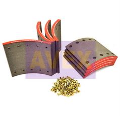 Накладки гальм. з заклепк. std19094 17.5-10.7(420x200(93251 8x15 80)