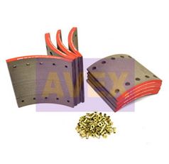 Накладки гальм. з заклепк. 1-рем. 19094 18.5-11.7 420x200(93251 8x15 80)