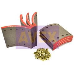 Накладки гальм. з заклепк. 1-рем. 19094 18.5-11.7 420x200(93251 8x15 80)