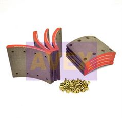 Накладки гальм. з заклепками std 19283 20.2-16.7 (420x178) (93251 8x15 64)