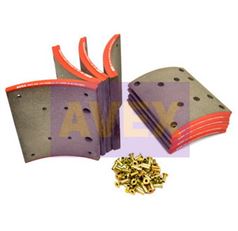 Накладки гальм. з заклепк. 2-рем. 19496 19.0 (410x223)(94059 8x18 64)