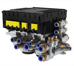 Модулятор гальмівний EBS причепа EBS-E 2S / 2M / з фітингами / 21 пневмоштуцер