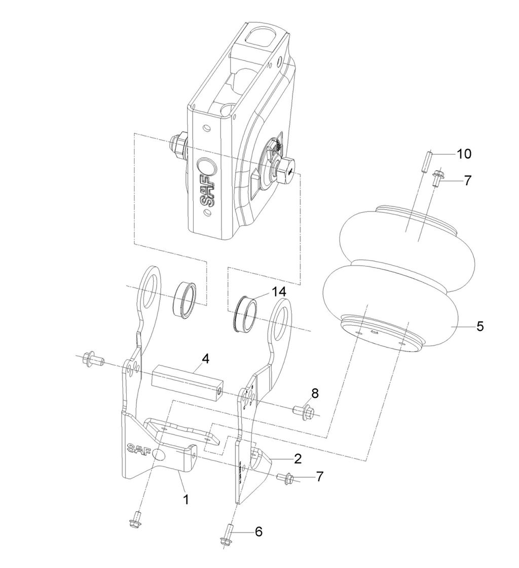 Двухсторонний механизм подъема оси ID Plus II 3.027.1278.01