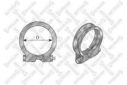 Хомут трубы глушителя d14