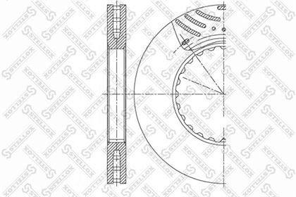 Диск торм передний 434/220x45 вентилируемый, без монтаж/к-та er750952