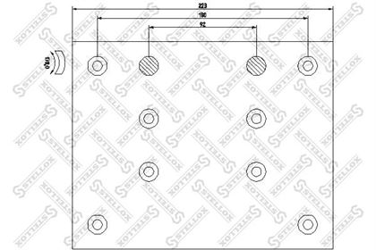 Накладки торм.с заклепк.1-рем19496 18.3 (410x223)(94059 8x18 64)