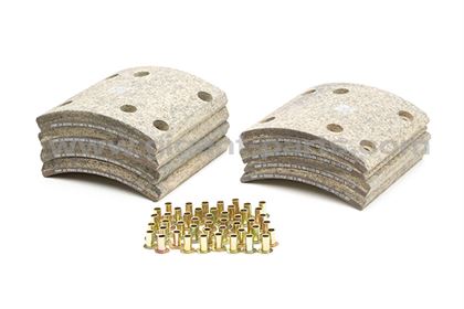 Накладки тормозные 3012/1 комплект на ось (с заклёпками)