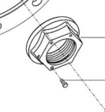 Гайка ступицы правая М76x1,5