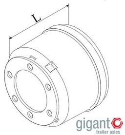 Барабан тормозной SMB 419x203x254