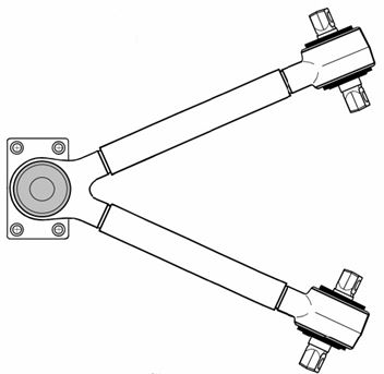 Важіль підвіски V- подібний MAN F90/F2000/E2000