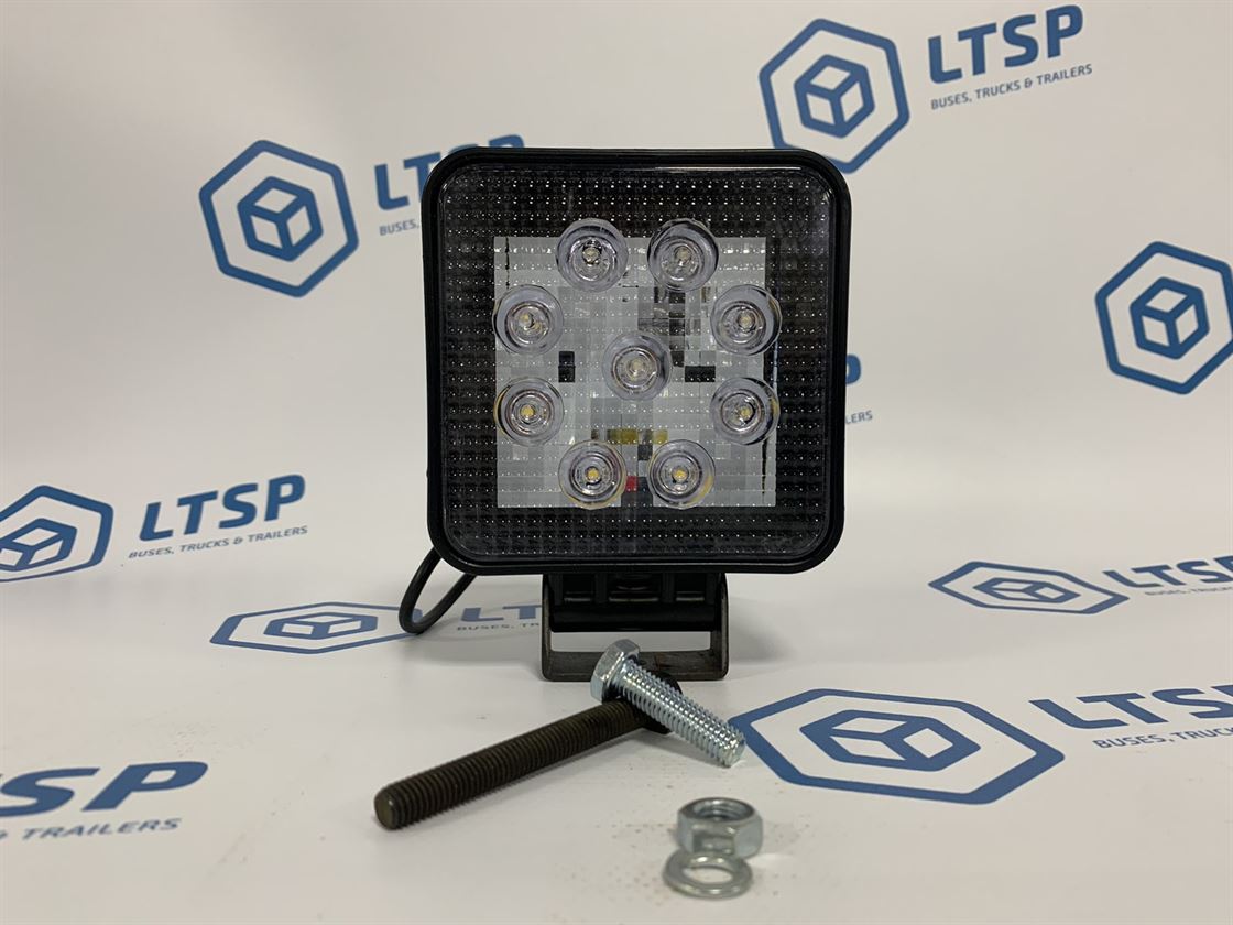 Фара робоча універсальна діодна 10-30V 9 LED пластикова