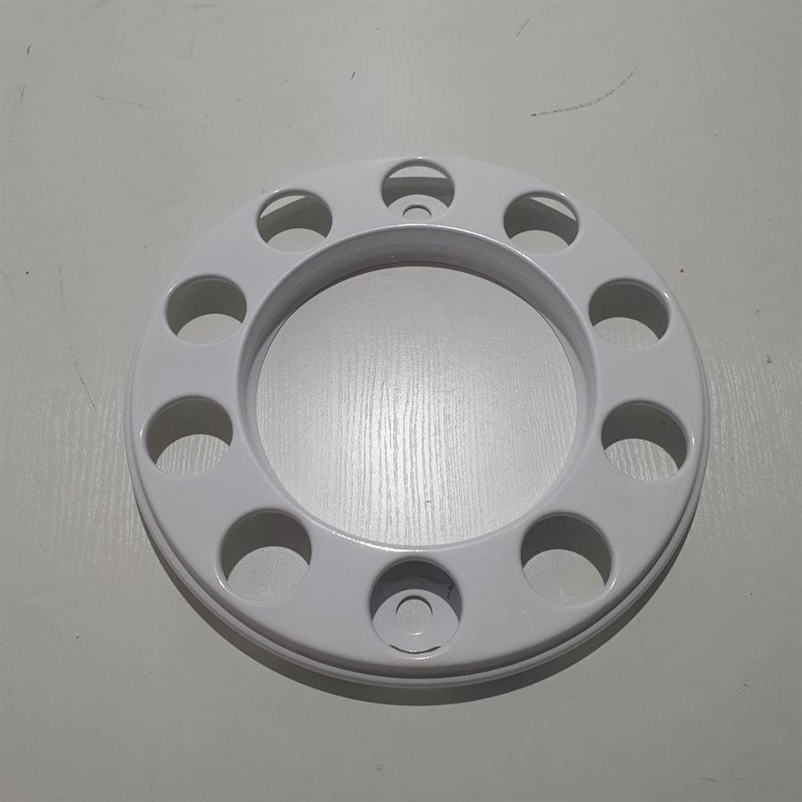 Ковпак металевий на колесо відкритий 22,5 Білий