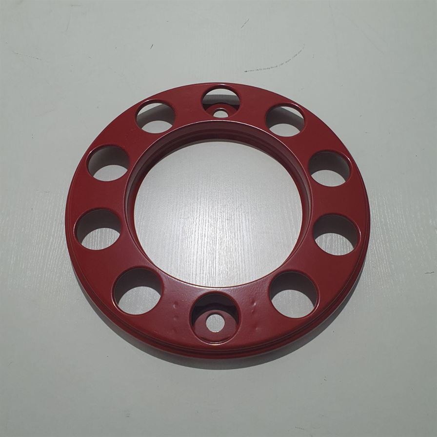 Ковпак металевий на колесо відкритий 22,5 Червоний