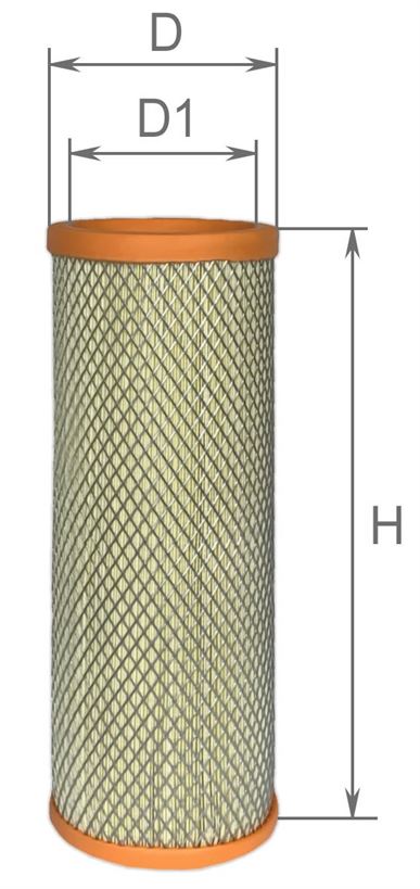 Фільтр повітряний (KamAZ Euro3,JD,Volvo)