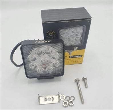 Фара дополнительная рабочая алюминиевая FERZE 9-36V 9LED