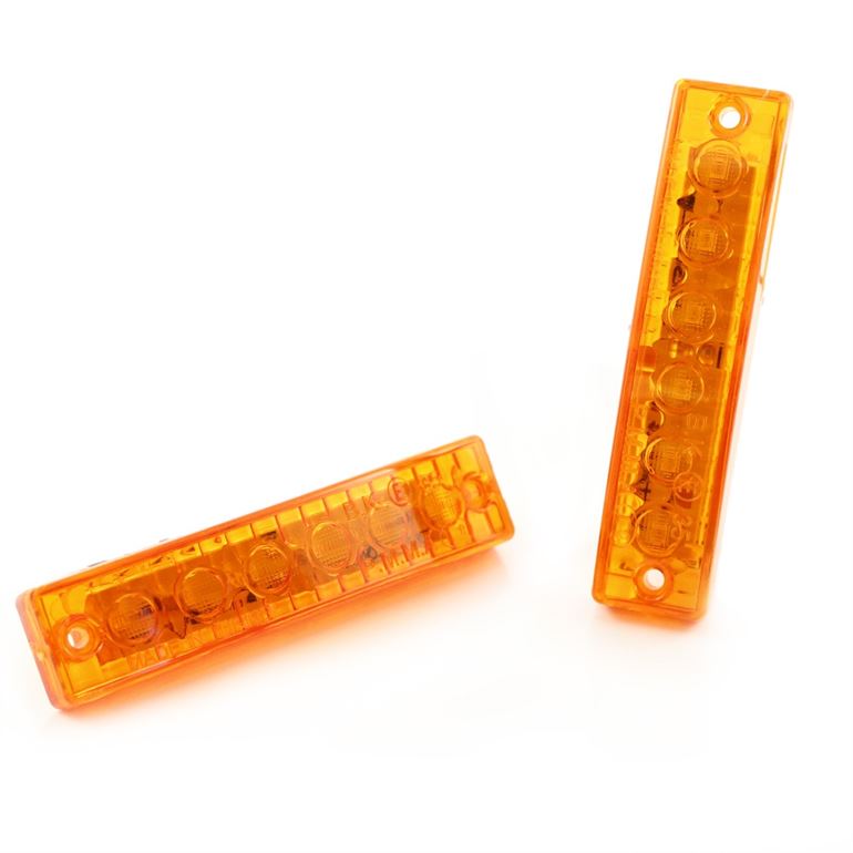 Габаритный фонарь светодиодный Желтый 24v 6LED NOKTA