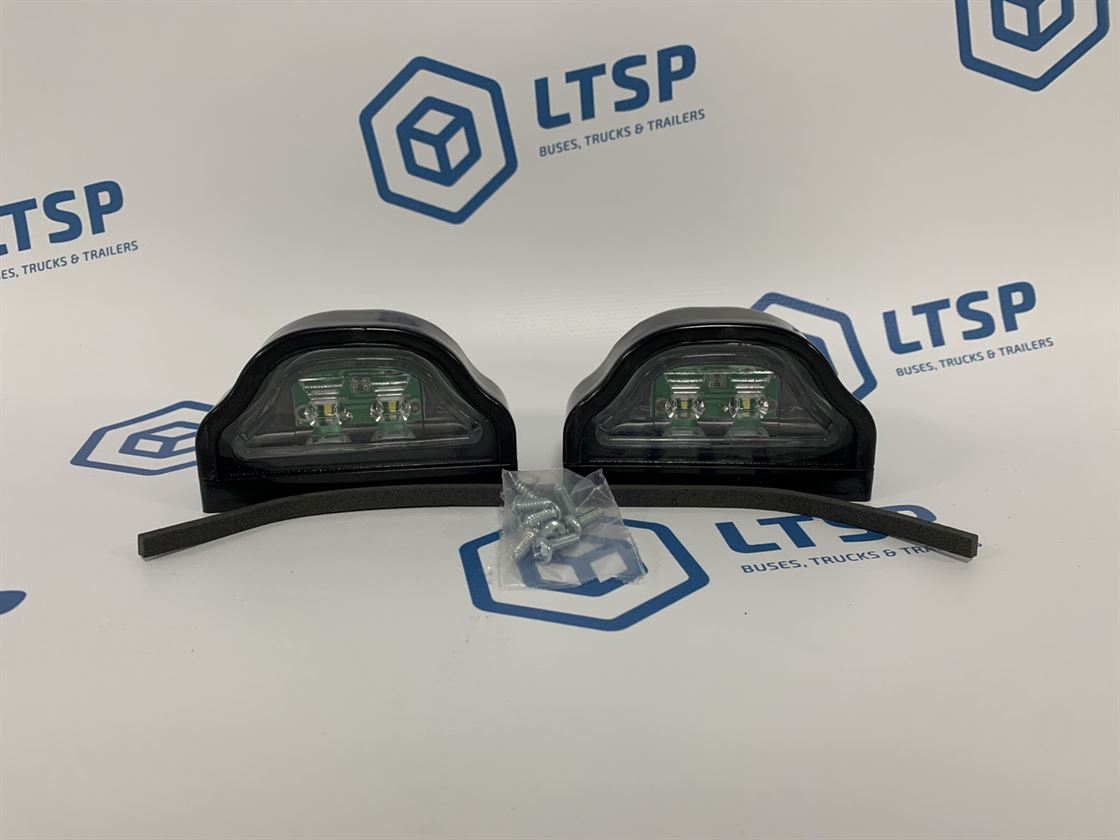 Подсветка номера LED черная 12-24v