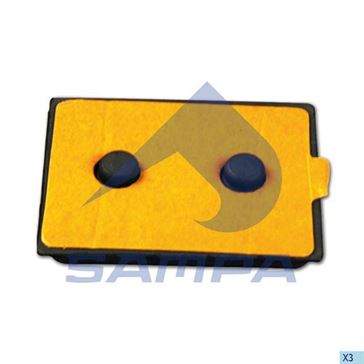 Пластина ресори (110,5х84,5х23) Mercedes \ 9433236184 \ 011.251