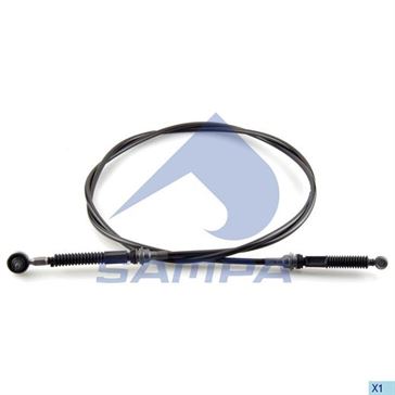 Трос MAN TGA, TGS перемикання КПП L = 3186мм (чорний, наконечник великий) \ 81326556278 \ 021.397