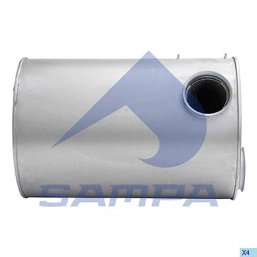 Резонатор глушника; бочка, кругла EURO 1 Volvo FH12 / 16 FL12 FM7 / 10/12 / 031.392 / 3979599