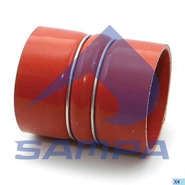 Гофра интеркулера (100х130) червона DAF \ 0292577 \ 050.333