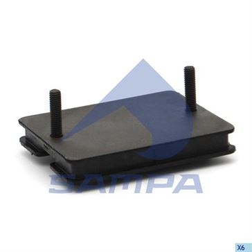 Буфер 38x71x25x90 М6x1 рессоры DAF передн.