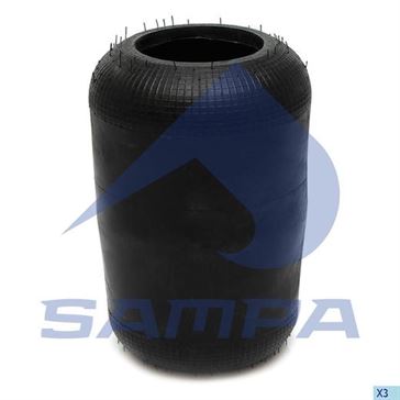 Пневморессора IVECO 1788N (чулок) (344х220мм,отв. 130.8х100.8мм) 