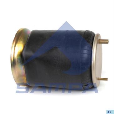 Пневморессора со стаканом в сборе (сталь) FRUEHAUF 4159NP03 низ (d300x400) \SP 554159-K