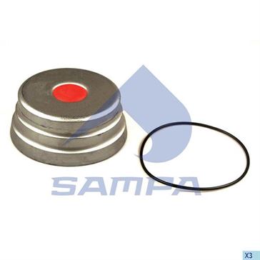 Кришка 150x66 маточини SAF в зборі \ 3304008600 \ 075.073