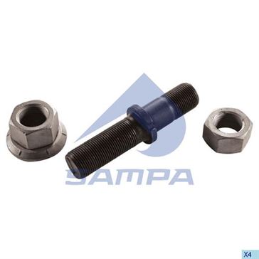 Шпилька колеса в комплекті з гайками SAF (M22x1,5 / M22x1,5 / 112) \ 3302104000 \ 075.599