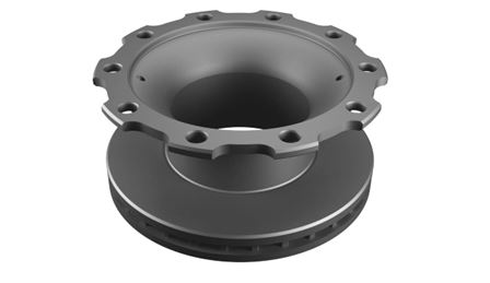 Диск тормозной BPW 377*170, 10 шпилек (вентелируемый) 308834080