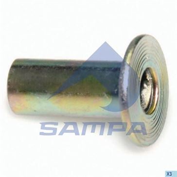 Заклёпка накладки тормозной