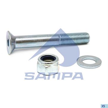 Болт кріплення пластини сідла з гайкою і шайбою JOST (M16x2 / 110)