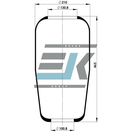 Пневмоподушка MAN 882N1