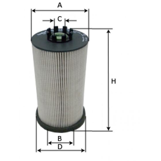 Фільтр паливний AS3541, 5410920405 Mercedes, Axor, Actros, Evobus