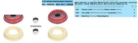 Ремонтний комплект елемента гальмівної системи (1500)