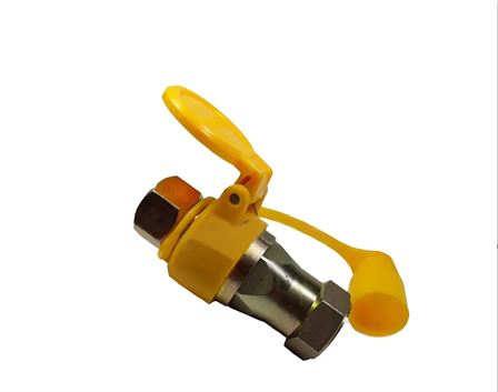 Муфта разрывная двухсторонняя воздушная (евроклапан) Желтая М22Х1,5