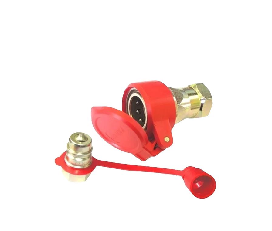 Муфта разрывная двухсторонняя воздушная (евроклапан) Красная М22Х1,5