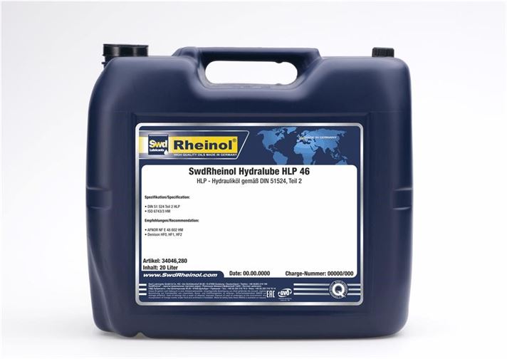 Масло гидравлическое SWD Rheinol Hydralube HLP 46, 20 л