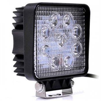 Фара LED дополнительная 12/24V, 9*3W, 106*106*47mm