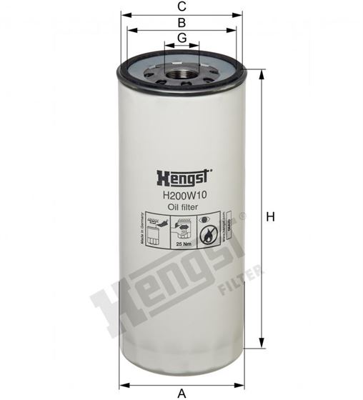 Фільтр масляний RENAULT, VOLVO, IVECO / стандартна версія