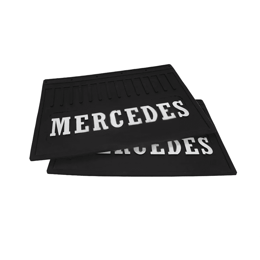 Брызговик резиновый с объемным рисунком MERCEDES Задний 645х350