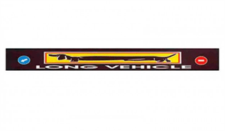 Брызговик резиновый на задний бампер с рисунком "LONG VEHICLE ТАКСА" 2400х350мм