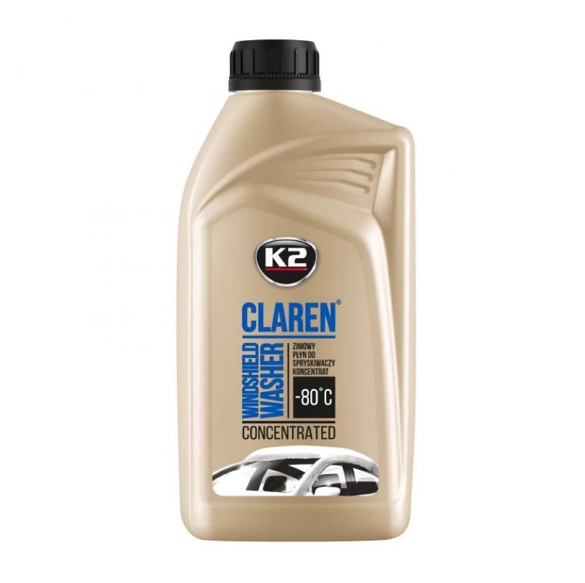 Омивач скла зимовий K2 Claren Windshield Washer -80 °С з нейтральним ароматом концентрат 1 л 