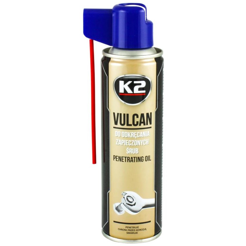 Мастило для болтів K2 Vulkan рідке синтетичне прозоре аерозоль 250 мл 