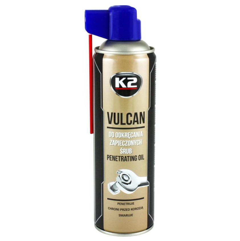 Мастило для болтів K2 Vulkan рідке синтетичне прозоре аерозоль 500 мл 