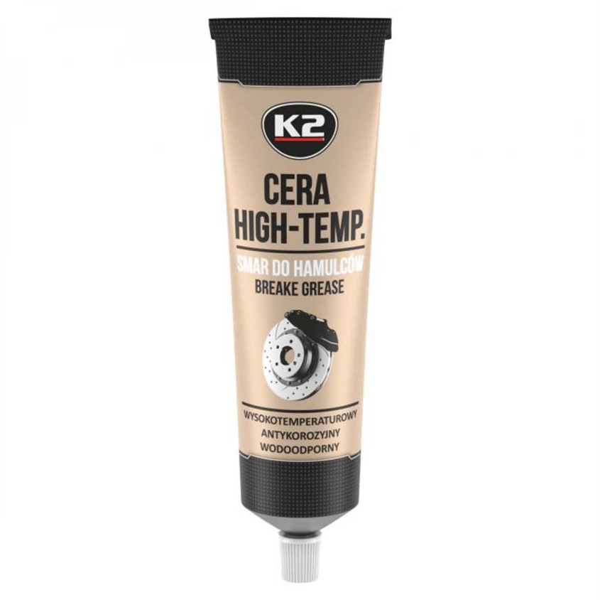 Мастило для гальмівної системи K2 Turbo Cera пластичне синтетичне чорне 100 мл 