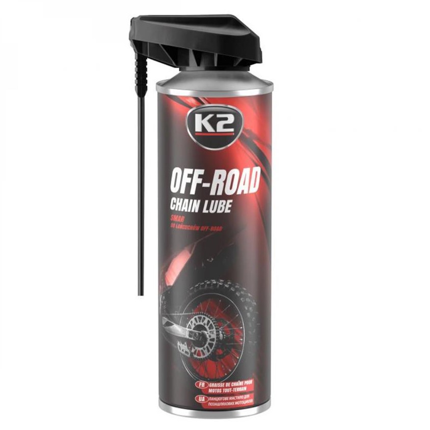 Мастило для ланцюгів K2 Off PRO Chain Lube рідке синтетичне прозоре аерозоль 250 мл 