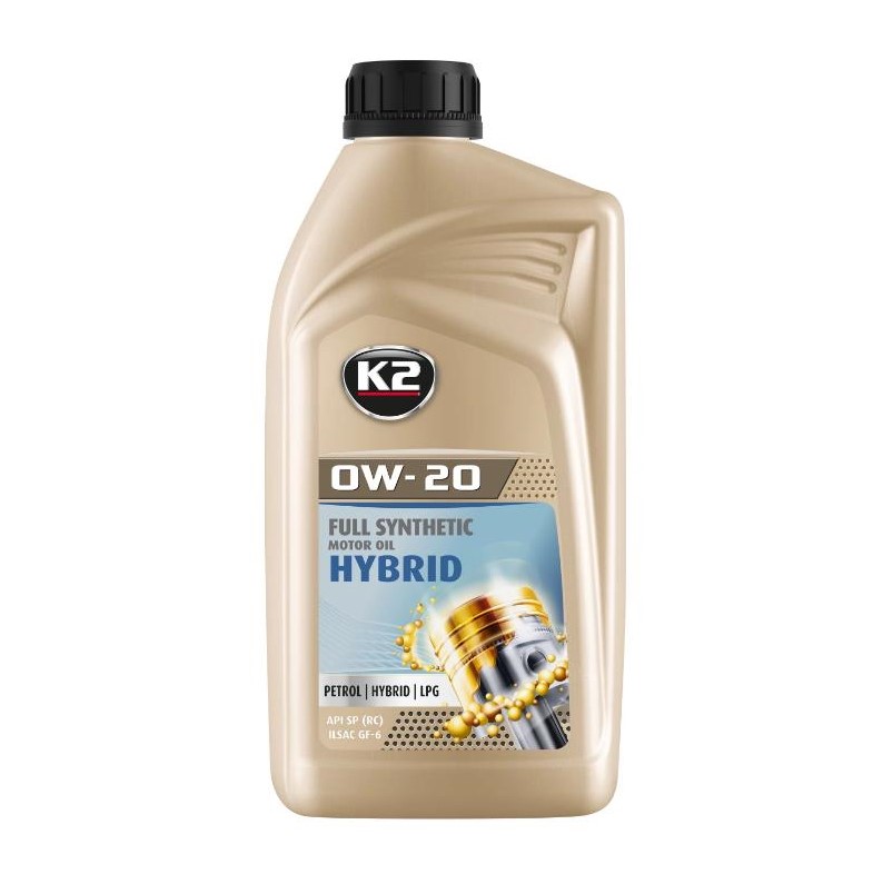 Олива моторна K2 Hybrid Oil 0W-20 1 л 