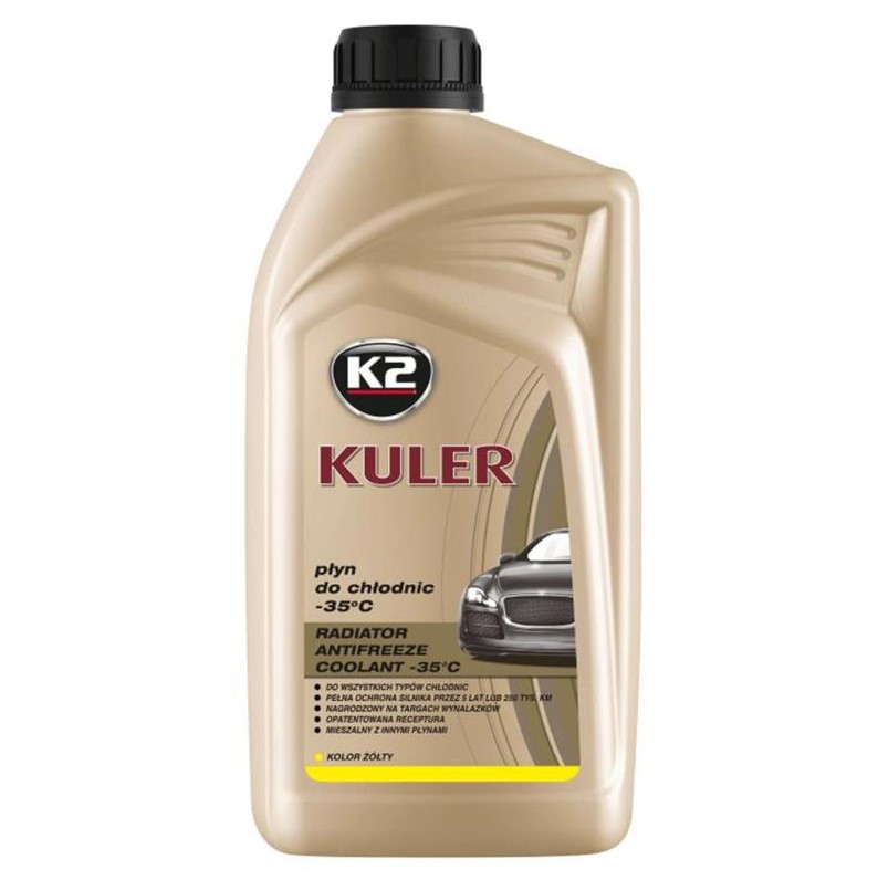 Рідина охолоджуюча K2 Kuler Long Life -35 °C G13 жовта 1 л 